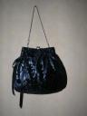 Sac bourse velours noir/argent (vendu)