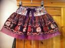 jupe velours réversible 4 ans